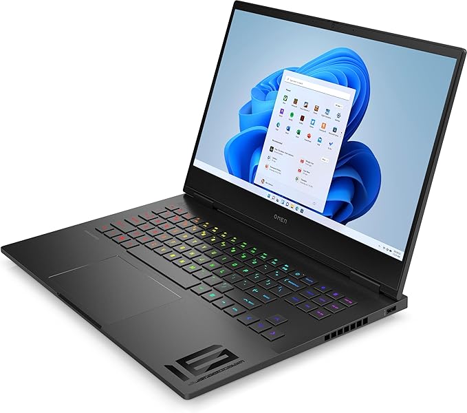 لابتوب اومن للألعاب من اتش بي بشاشة 16.1 بوصة FHD انتل كور i7-13700HX (الجيل 13) انفيديا جيفورس ار تي اكس 4060 بذاكرة SSD سعة 1 تيرابايت ورام 32 جيجابايت ويندوز 11 هوم، 16-wf0002nx، أسود- 88H81EA
